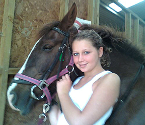 Elouise With Her Horse Maisie