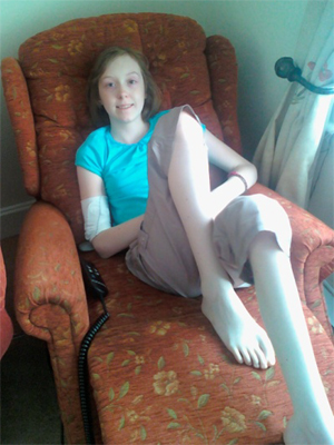 Josie in her chair