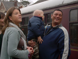 Oliver with Mum and Dad