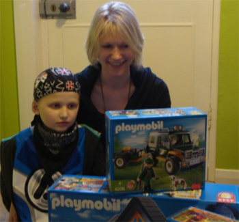 William with his Playmobil